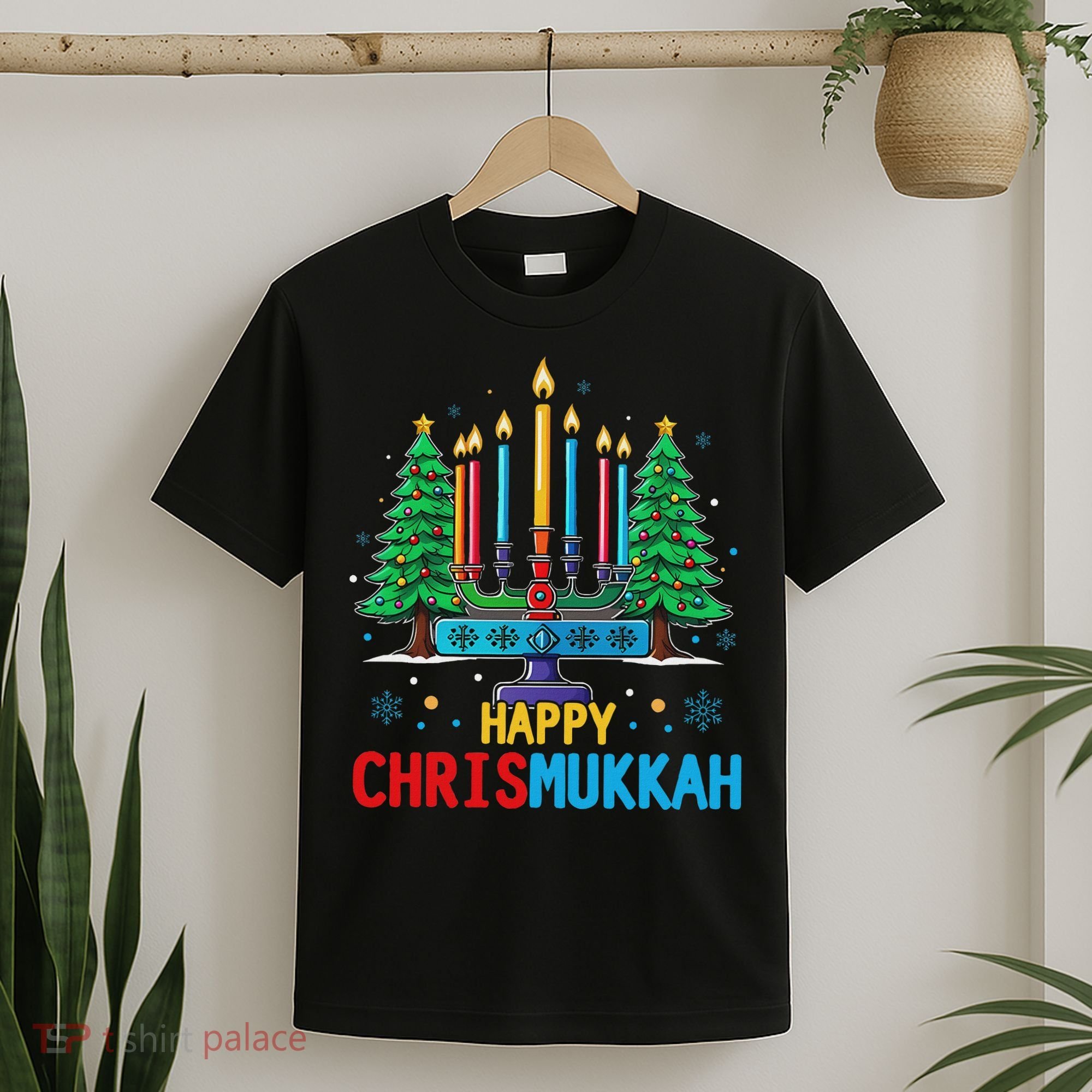 Merry Chrismukkah Happy Christmas Hanukkah T-Shirt