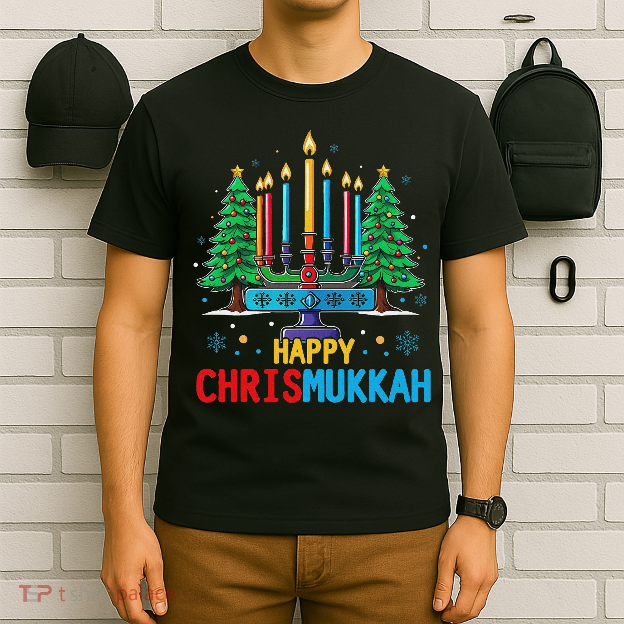 Merry Chrismukkah Happy Christmas Hanukkah T-Shirt