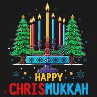 Merry Chrismukkah Happy Christmas Hanukkah Women's Hoodie thumb 2