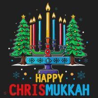 Merry Chrismukkah Happy Christmas Hanukkah Tumbler thumb 3