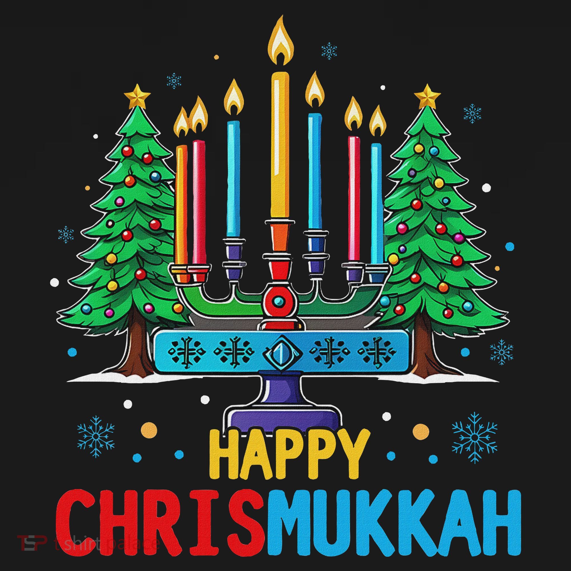 Merry Chrismukkah Happy Christmas Hanukkah Women's Tank Top