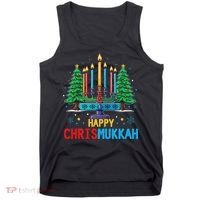 Merry Chrismukkah Happy Christmas Hanukkah Tank Top thumb 0