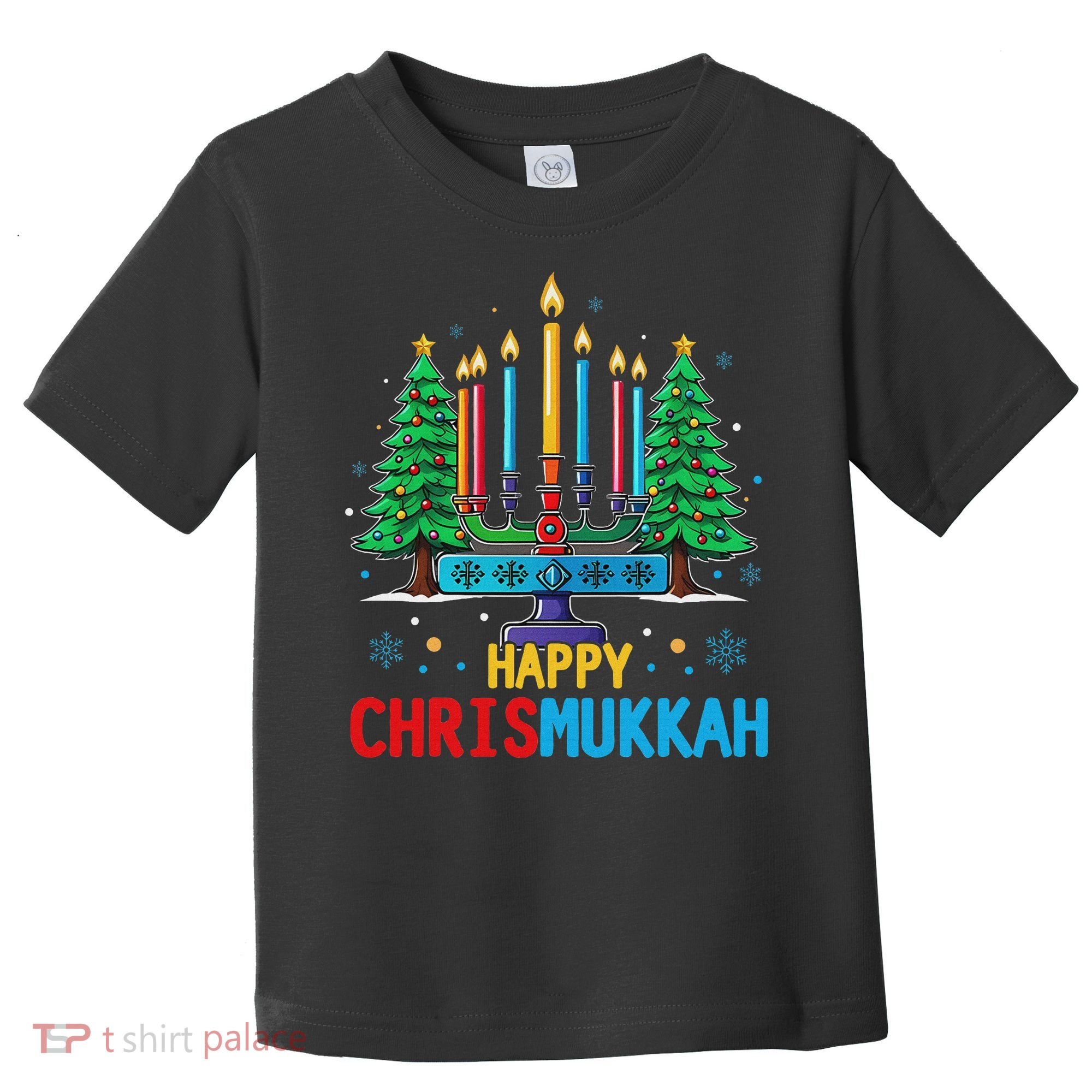 Merry Chrismukkah Happy Christmas Hanukkah Toddler T-Shirt