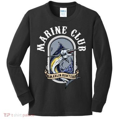 Marlin Club Hunter Kids Long Sleeve Shirt