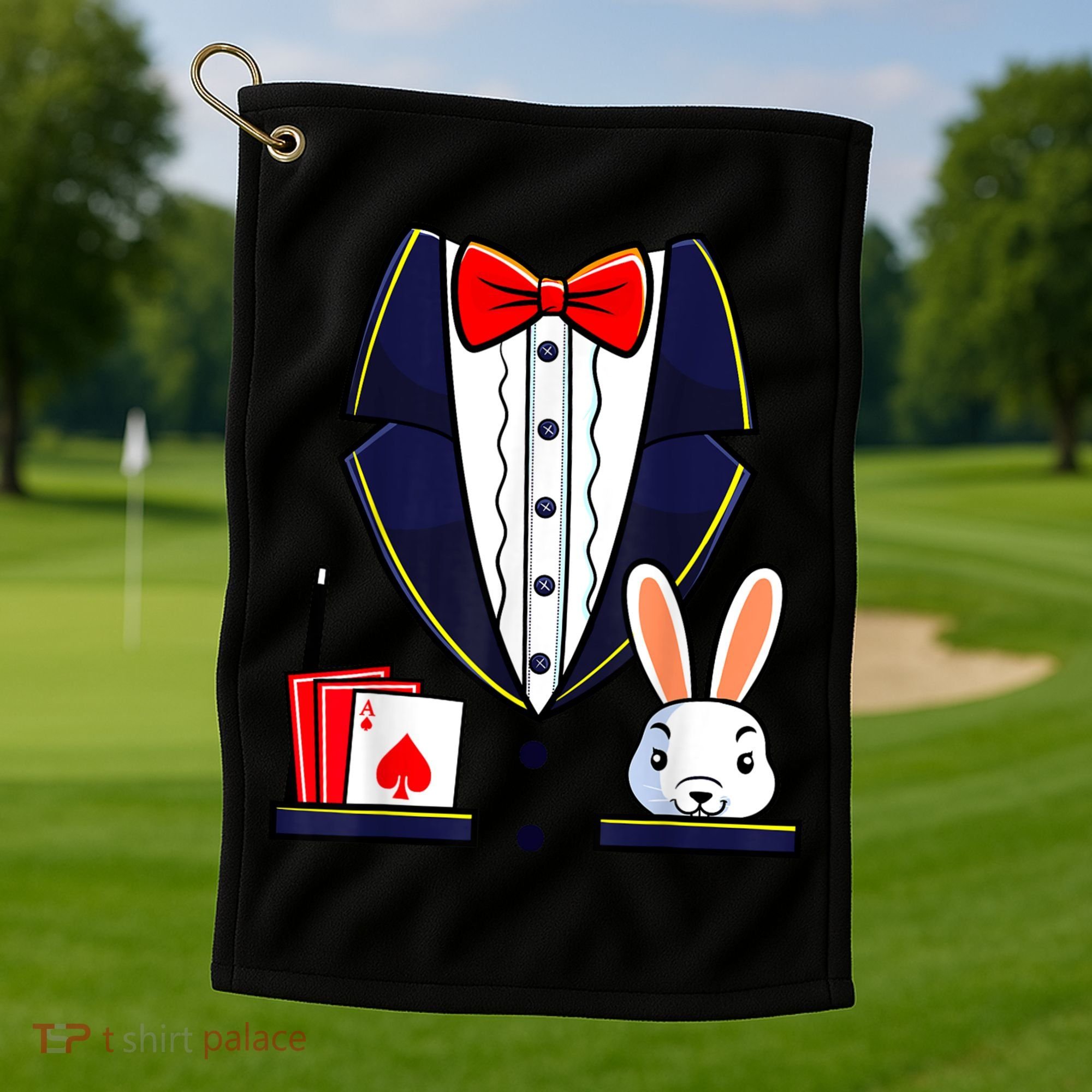 Magician Costume Halloween Magic Show Women Golf Towel