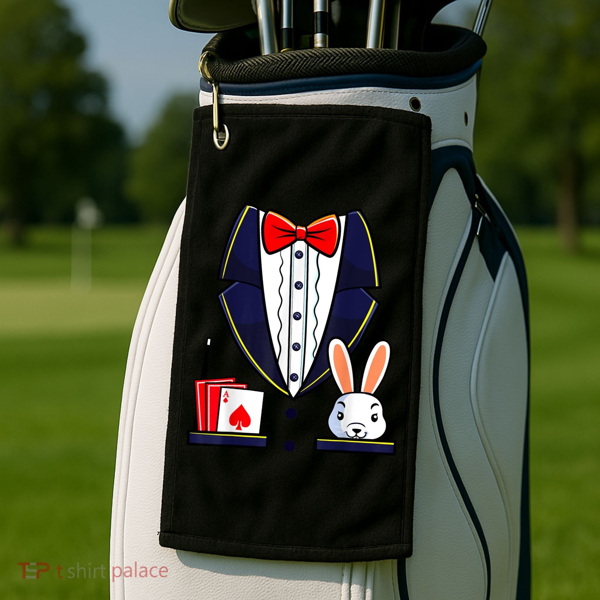 Magician Costume Halloween Magic Show Women Golf Towel