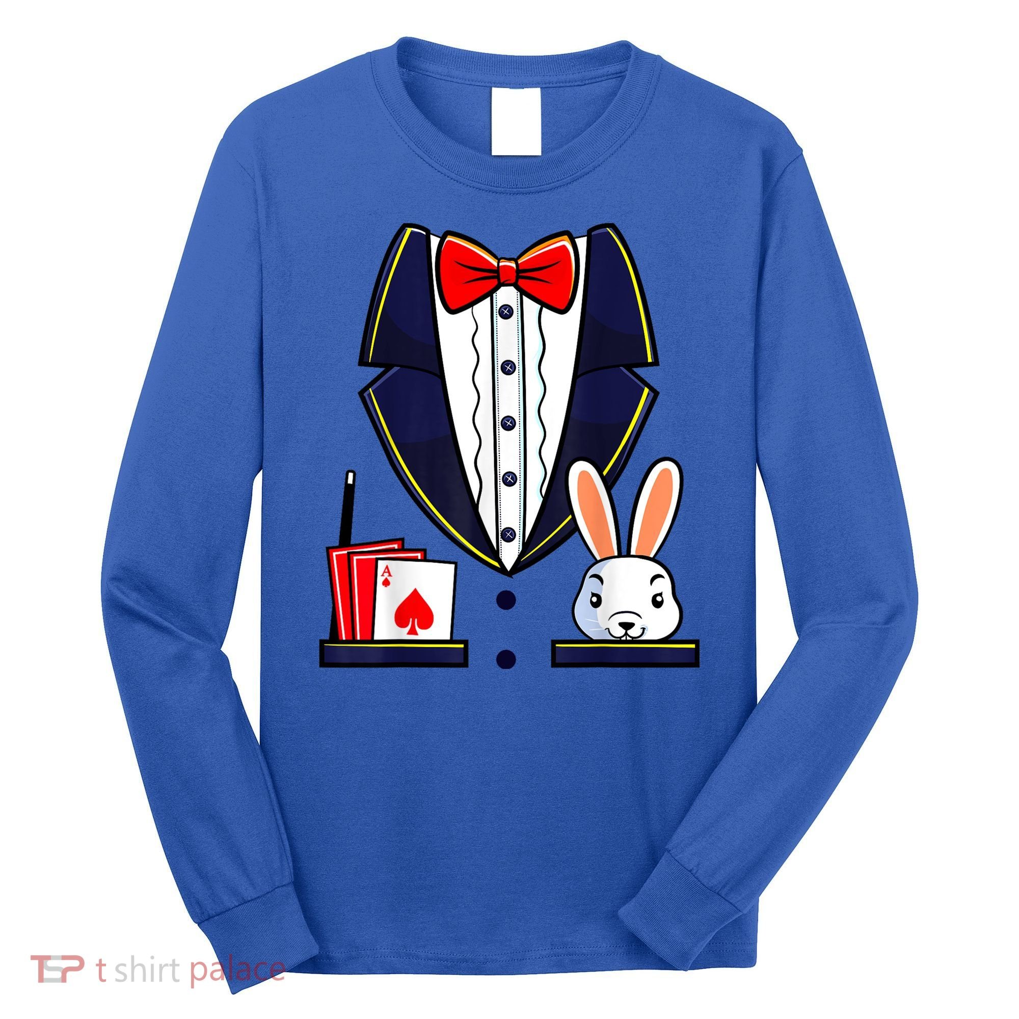Magician Costume Halloween Magic Show Women Long Sleeve Shirt