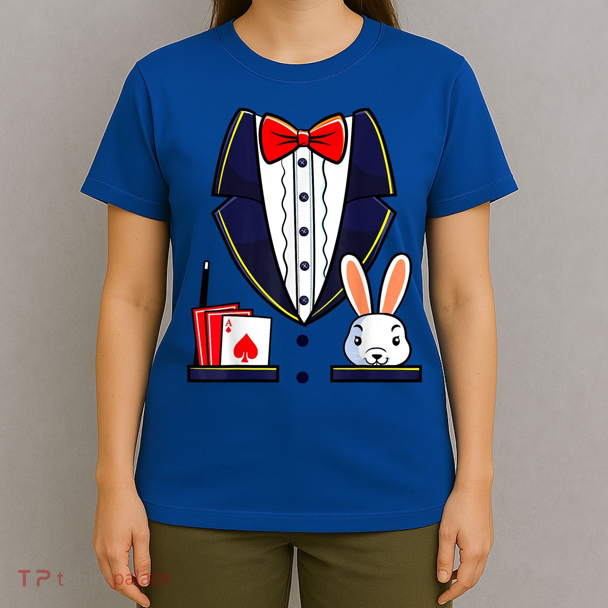 Magician Costume Halloween Magic Show Women T-Shirt