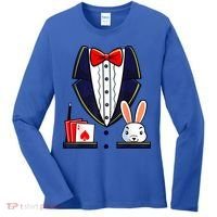 Magician Costume Halloween Magic Show Women Women's Long Sleeve Shirt thumb 0