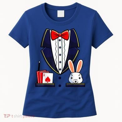 Magician Costume Halloween Magic Show Women Women's T-Shirt