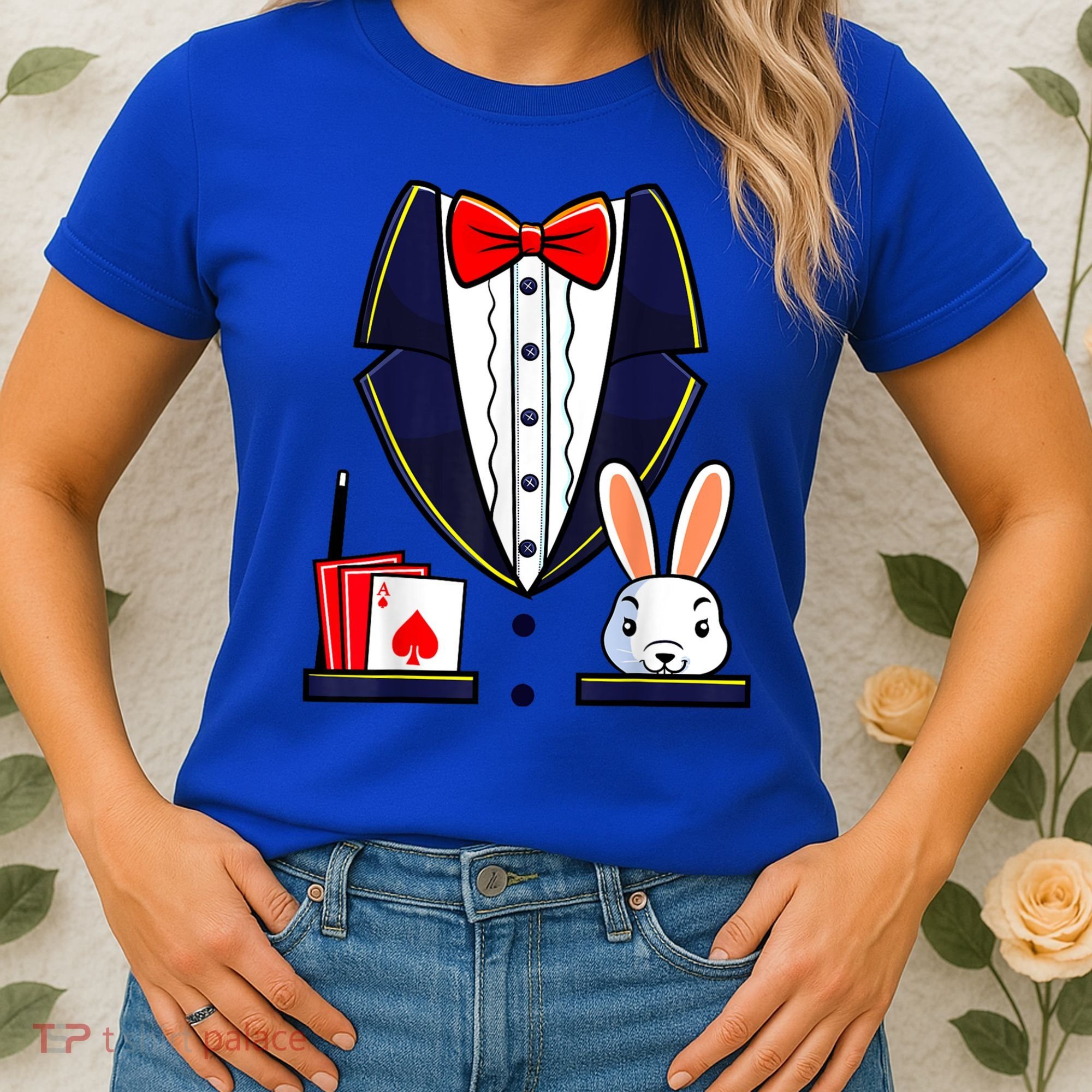 Magician Costume Halloween Magic Show Women Women's T-Shirt