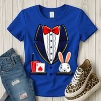Magician Costume Halloween Magic Show Women Women's T-Shirt thumb 3