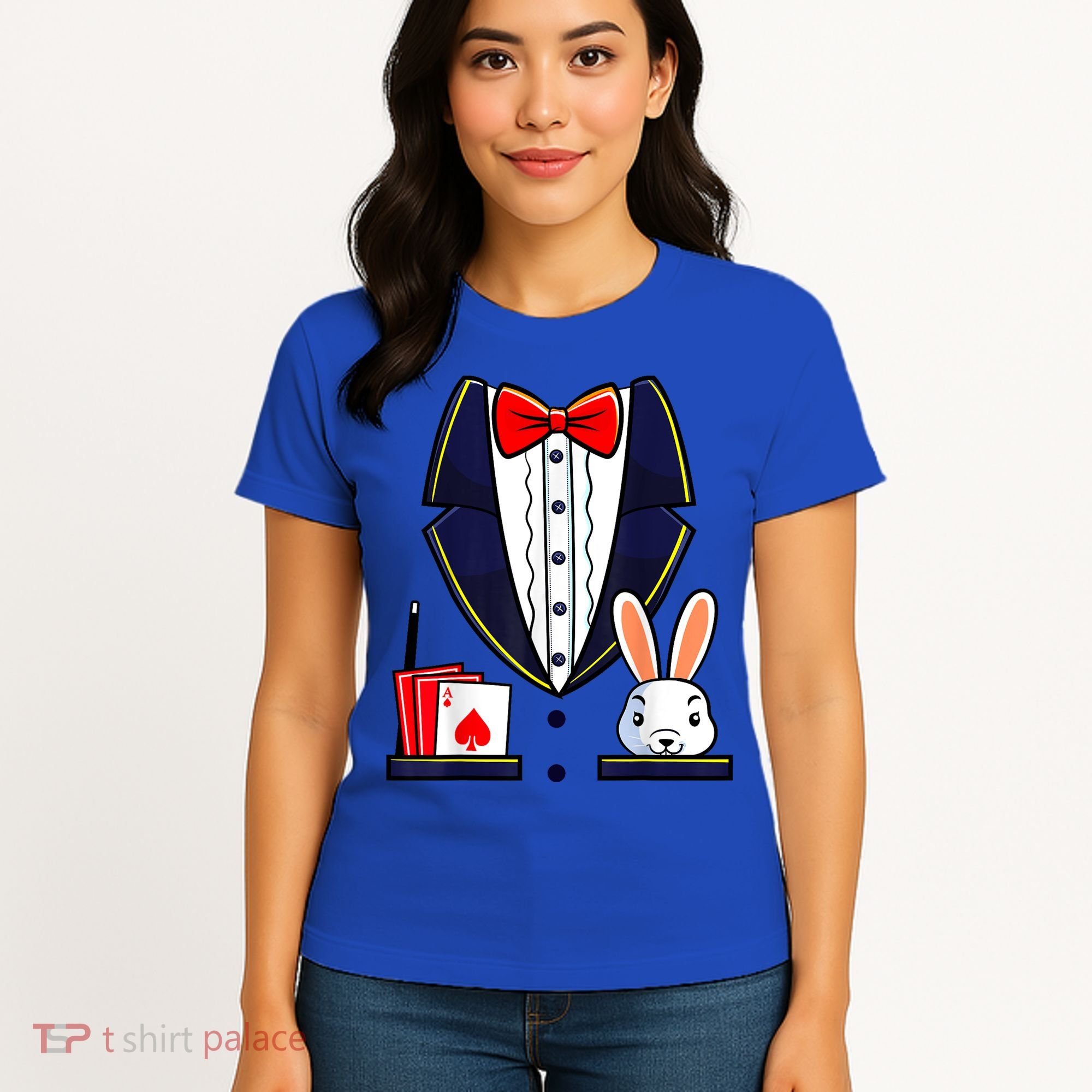 Magician Costume Halloween Magic Show Women Women's T-Shirt