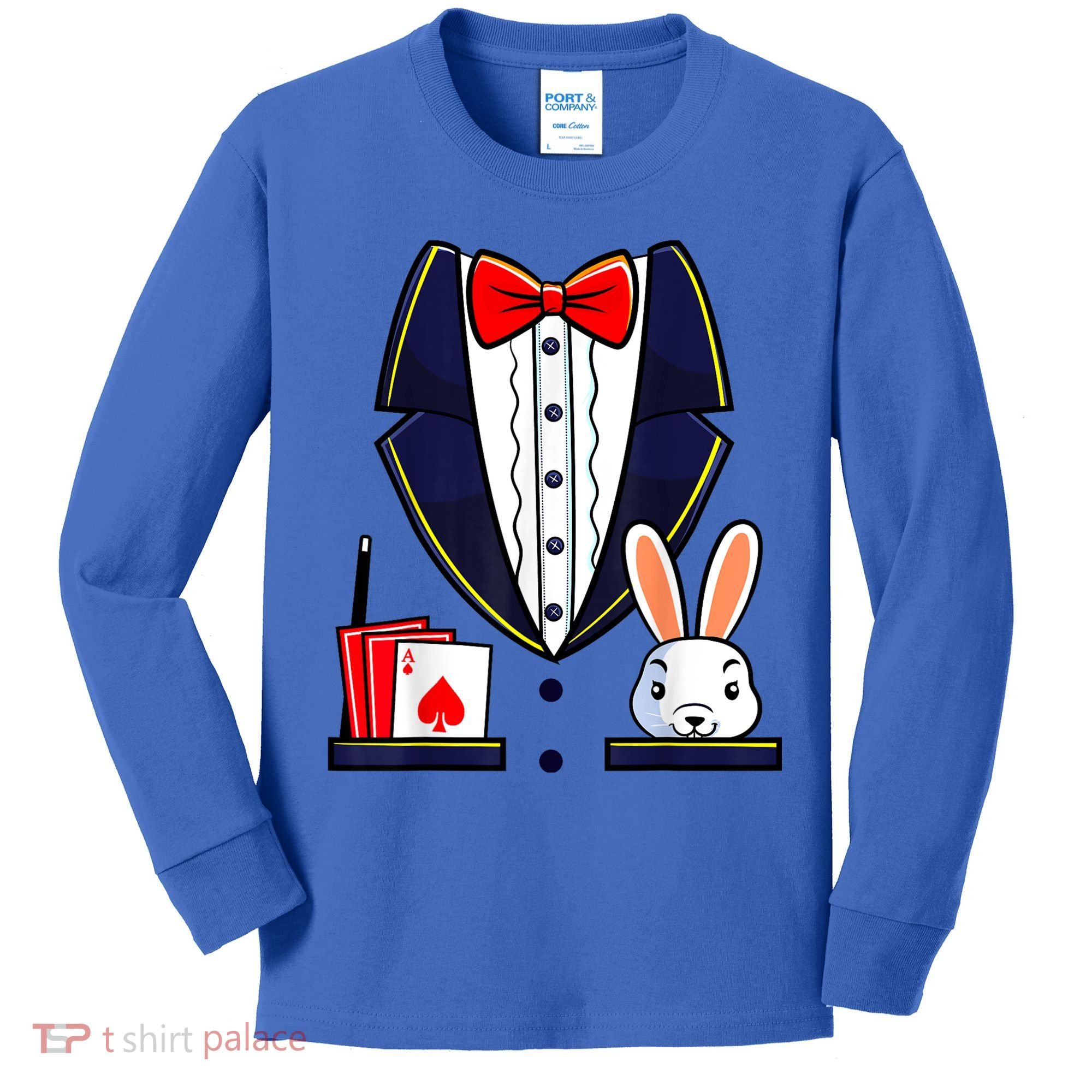 Magician Costume Halloween Magic Show Women Kids Long Sleeve Shirt