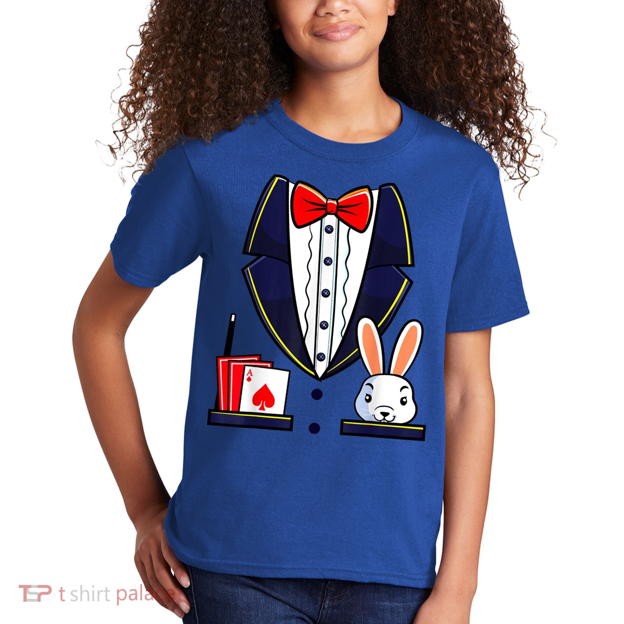 Magician Costume Halloween Magic Show Women Kids T-Shirt