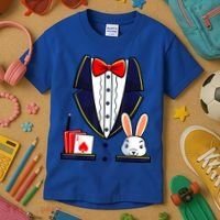 Magician Costume Halloween Magic Show Women Kids T-Shirt thumb 3