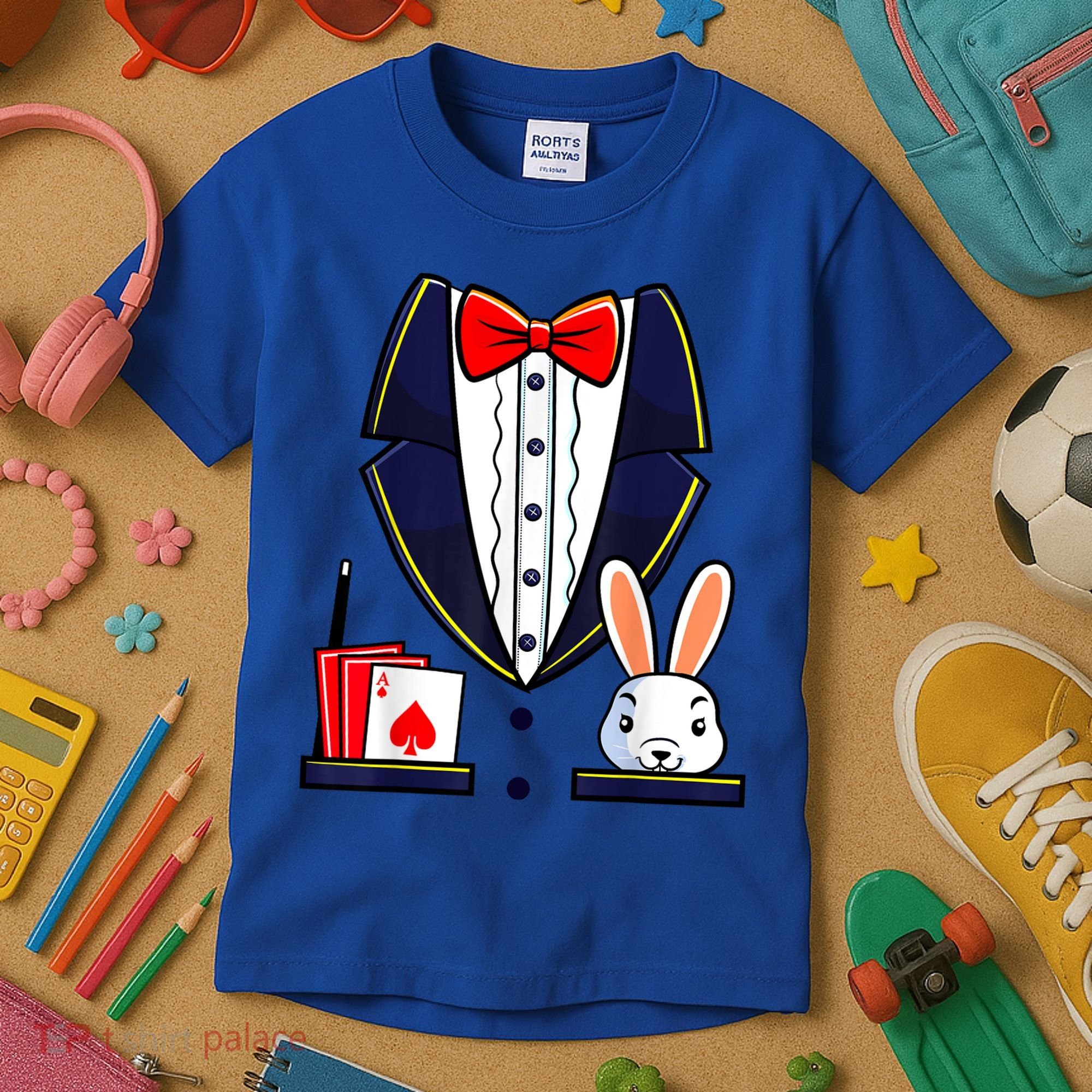 Magician Costume Halloween Magic Show Women Kids T-Shirt