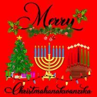 Merry Christmas Hanukkah Kwanzaa Hanukkah Jewish Santa Hat thumb 1