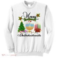 Merry Christmas Hanukkah Kwanzaa Hanukkah Jewish Sweatshirt thumb 0