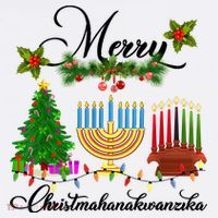 Merry Christmas Hanukkah Kwanzaa Hanukkah Jewish Sweatshirt thumb 3