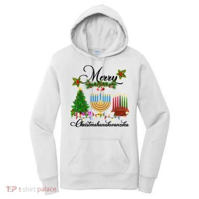 Merry Christmas Hanukkah Kwanzaa Hanukkah Jewish Women's Hoodie