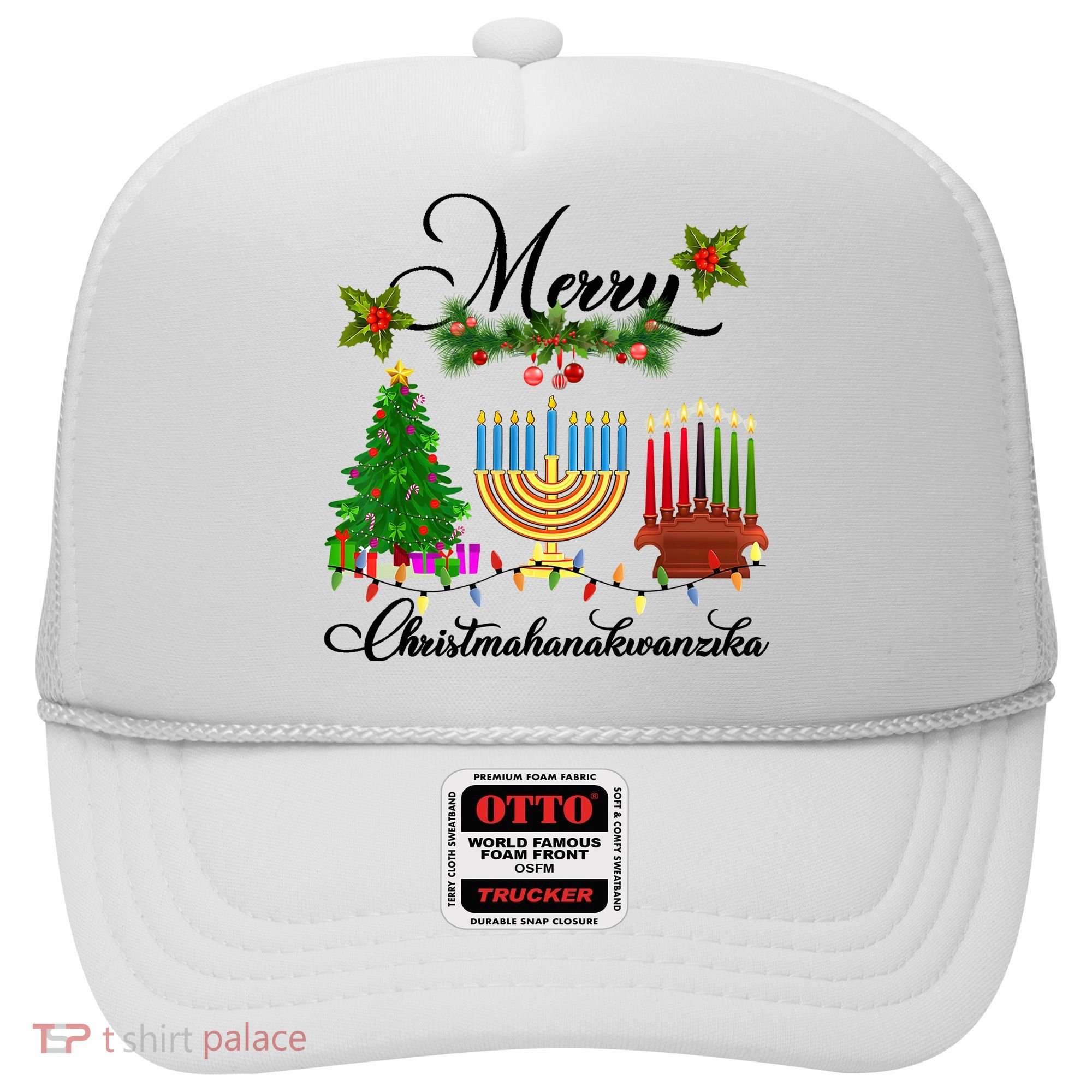 Merry Christmas Hanukkah Kwanzaa Hanukkah Jewish Hat