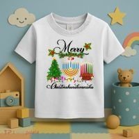 Merry Christmas Hanukkah Kwanzaa Hanukkah Jewish Toddler T-Shirt thumb 3