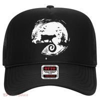 Manx Cat Halloween Costume Moon Silhouette Creepy Horror Hat thumb 0