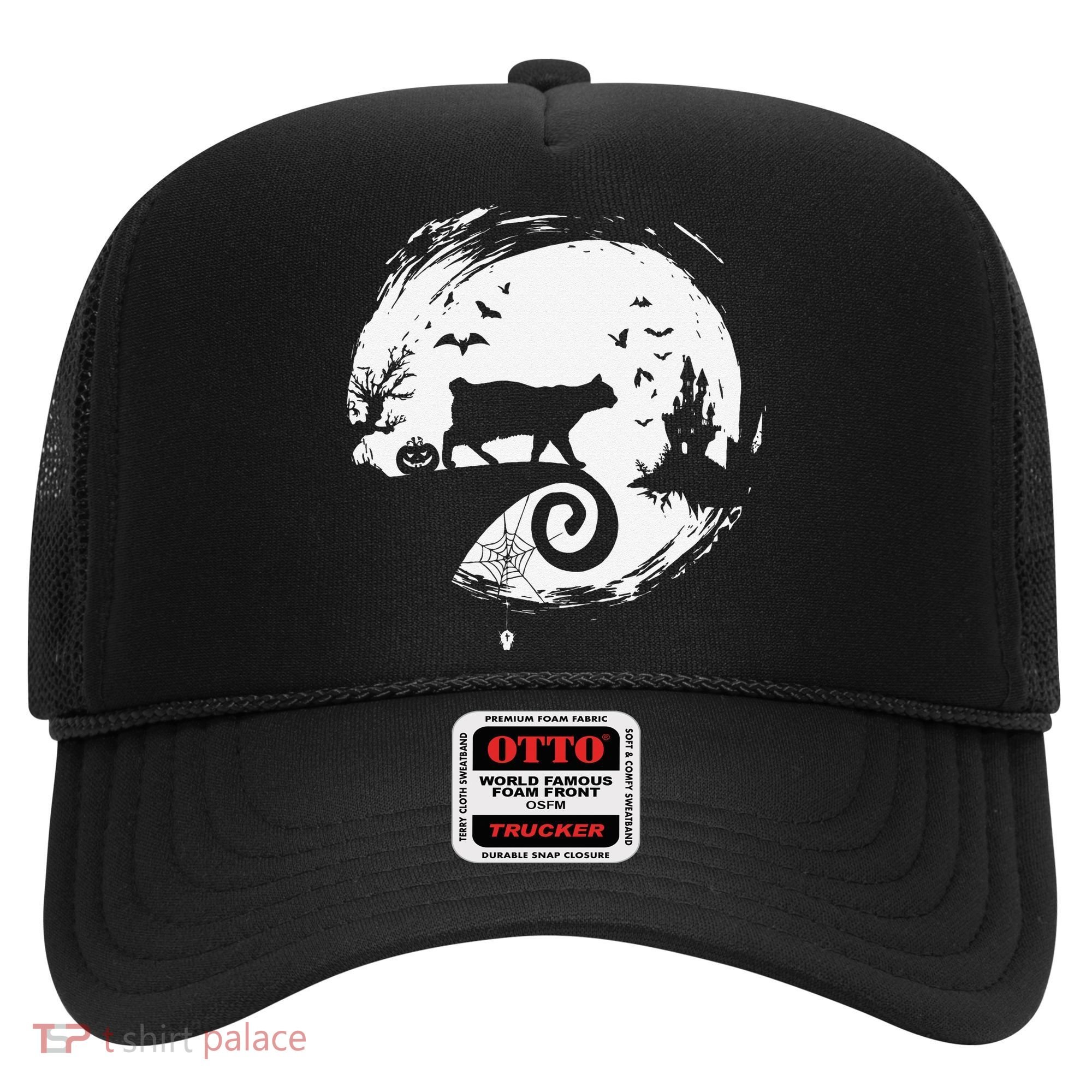 Manx Cat Halloween Costume Moon Silhouette Creepy Horror Hat