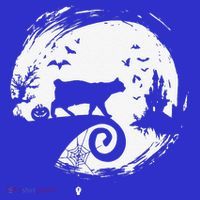 Manx Cat Halloween Costume Moon Silhouette Creepy Horror Apron thumb 3