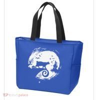 Manx Cat Halloween Costume Moon Silhouette Creepy Horror Tote Bag thumb 3