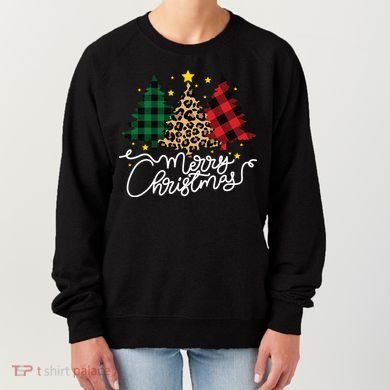 Merry Christmas Holiday Trees Women's Sweatshirt
