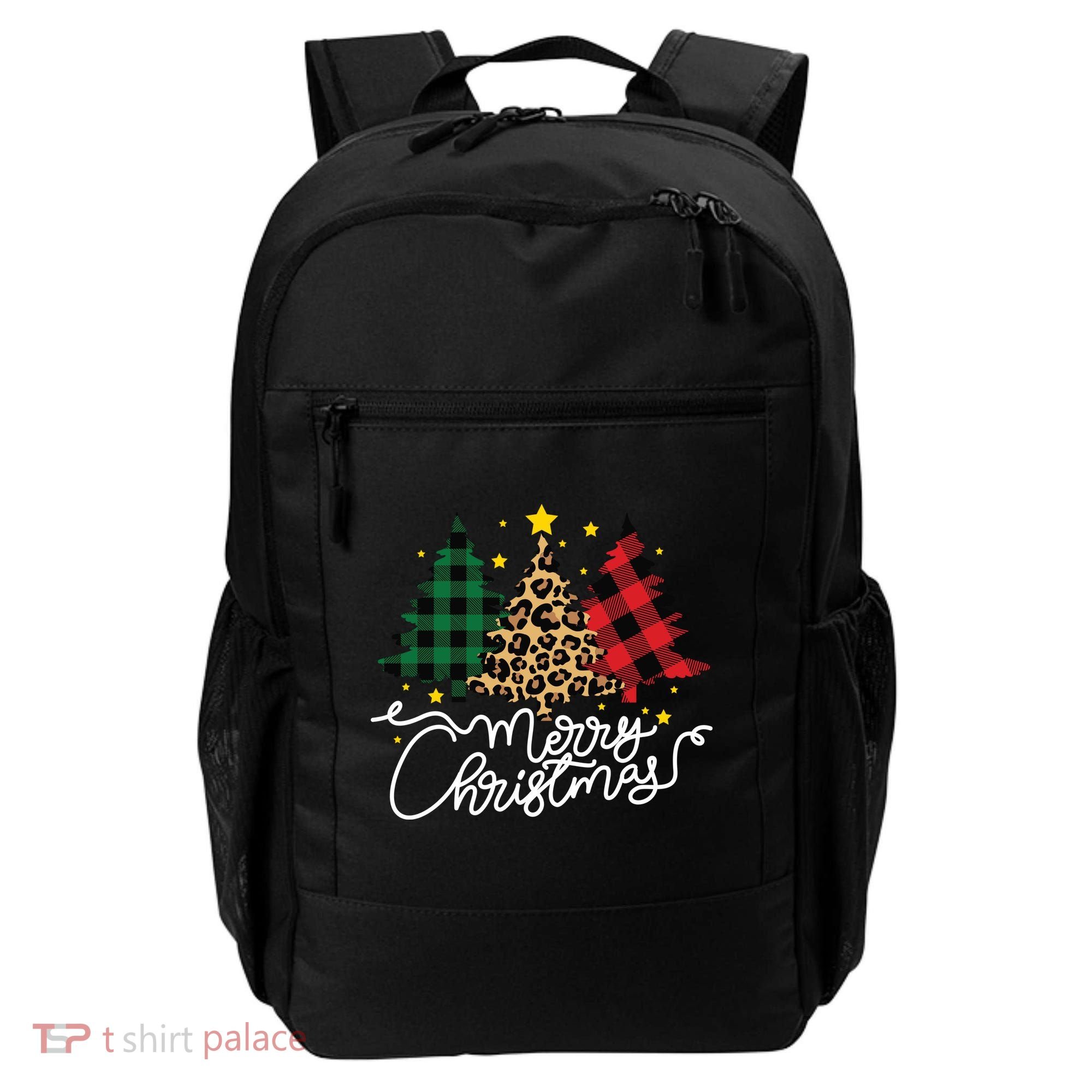 Merry Christmas Holiday Trees Backpack