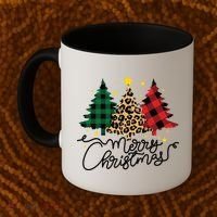 Merry Christmas Holiday Trees Coffee Mug thumb 2