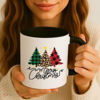 Merry Christmas Holiday Trees Coffee Mug thumb 3