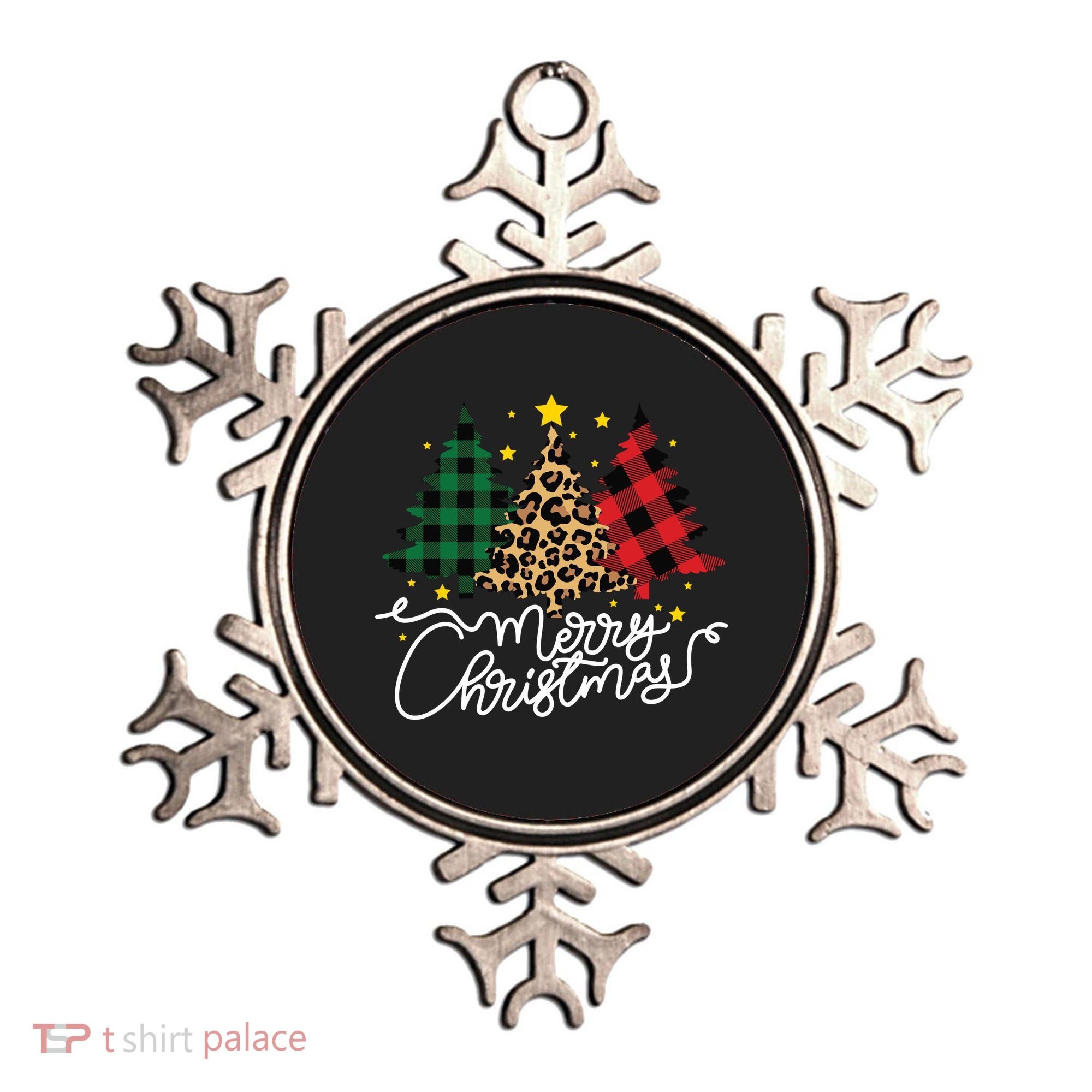 Merry Christmas Holiday Trees Ornament