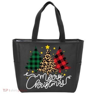Merry Christmas Holiday Trees Tote Bag