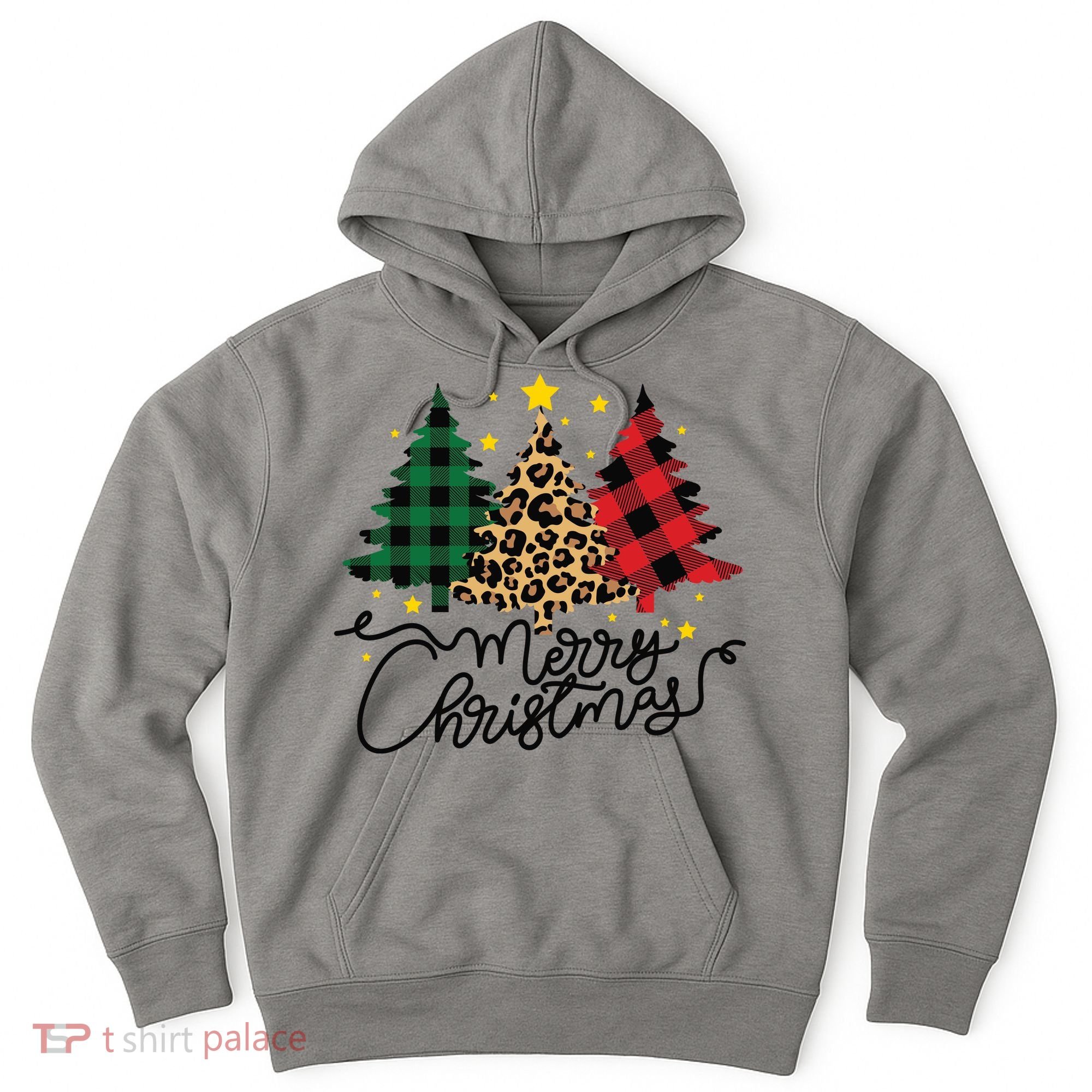 Merry Christmas Holiday Trees Hoodie
