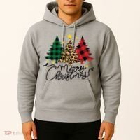Merry Christmas Holiday Trees Hoodie thumb 2