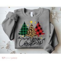 Merry Christmas Holiday Trees Sweatshirt thumb 2