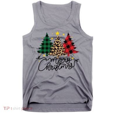 Merry Christmas Holiday Trees Tank Top