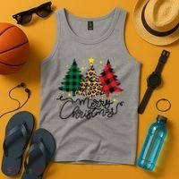 Merry Christmas Holiday Trees Tank Top thumb 4