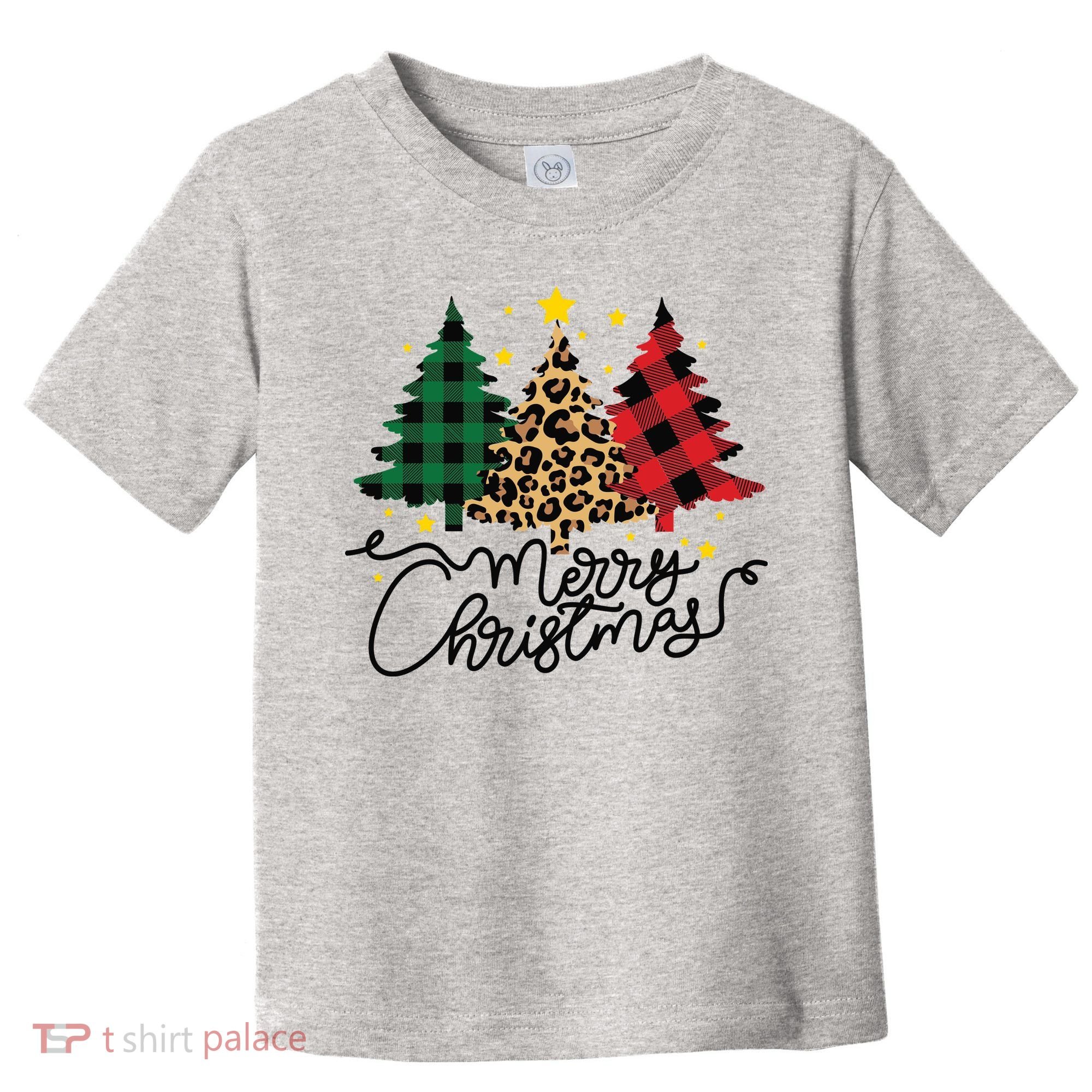 Merry Christmas Holiday Trees Toddler T-Shirt