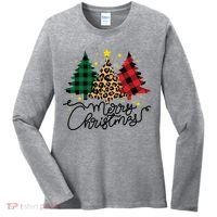 Merry Christmas Holiday Trees Women's Long Sleeve Shirt thumb 0