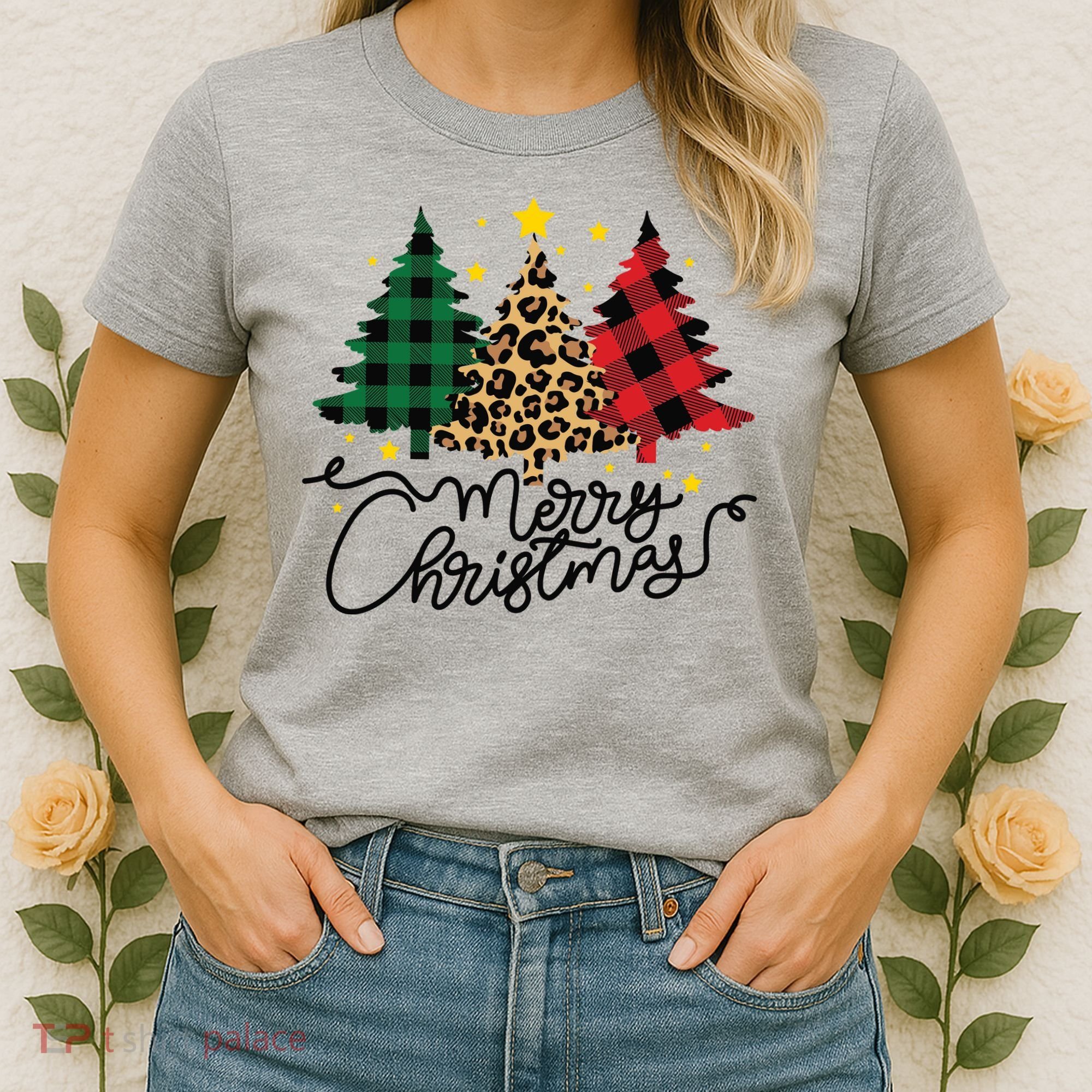 Merry Christmas Holiday Trees Women's T-Shirt
