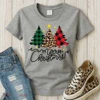 Merry Christmas Holiday Trees Women's T-Shirt thumb 3
