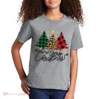 Merry Christmas Holiday Trees Kids T-Shirt thumb 2