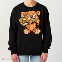 Money Calling Hip Hop Teddy Bear Gangster Rap Drip Swag Dope Women's Sweatshirt thumb 0