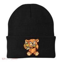Money Calling Hip Hop Teddy Bear Gangster Rap Drip Swag Dope Beanie thumb 0