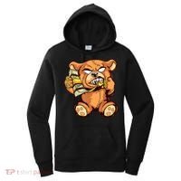 Money Calling Hip Hop Teddy Bear Gangster Rap Drip Swag Dope Women's Hoodie thumb 0